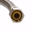 Picture of 1/2" Compression x 3/8" Compression x 72" Braided Stainless Steel Dishwasher Connector with 3/8" MIP 90° Elbow