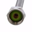 Picture of 3/8" Compression x 7/8" BC x 12" Braided Stainless Steel Toilet Connector with Brass Nut