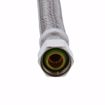 Picture of 3/8" Compression x 7/8" BC x 12" Braided Stainless Steel Toilet Connector with Brass Nut