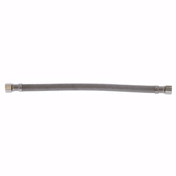 Picture of 3/8" Compression x 3/8" Compression x 12" Braided Stainless Steel Dishwasher Connector