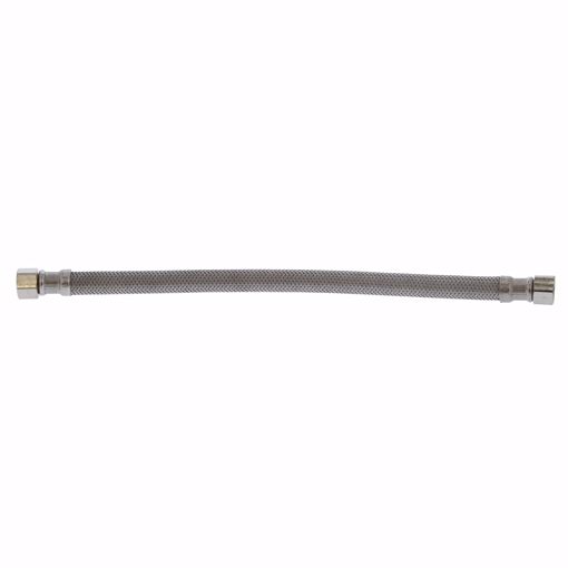 Picture of 3/8" Compression x 3/8" Compression x 12" Braided Stainless Steel Dishwasher Connector