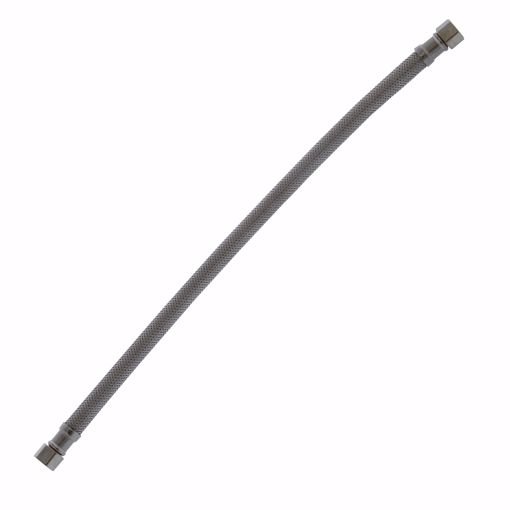 Picture of 3/8" Compression x 3/8" Compression x 16" Braided Stainless Steel Dishwasher Connector