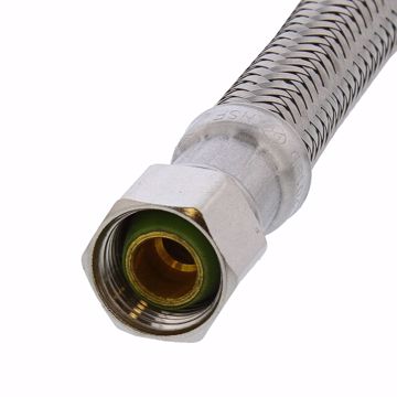 Picture of 3/8" Compression x 3/8" Compression x 20" Braided Stainless Steel Dishwasher Connector