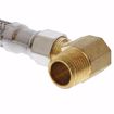 Picture of 3/8" Compression x 3/8" Compression x 60" Braided Stainless Steel Dishwasher Connector with 3/4" Female Garden Hose Thread with 90° Elbow Fitting and 3/8" MIP 90° Elbow