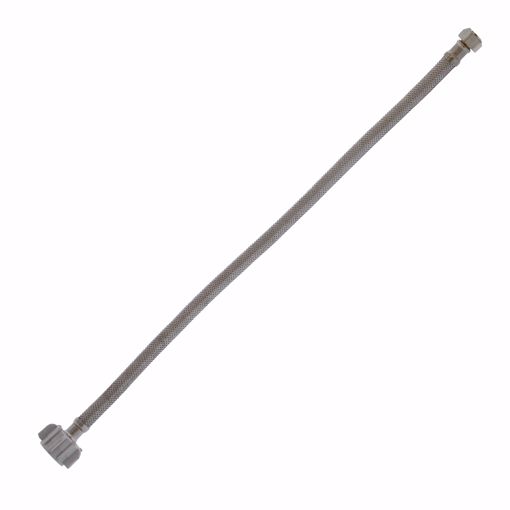 Picture of 1/2" Flare x 7/8" BC x 20" Braided Stainless Steel Toilet Connector