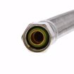 Picture of 3/8" Compression x 7/8" BC x 20" Braided Stainless Steel Toilet Connector with Brass Nut