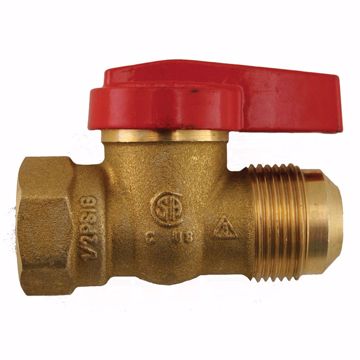 Picture of 5/8" Flare x 1/2" FIP Gas Ball Valve