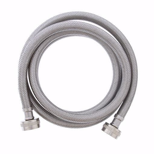 Picture of 3/4" FEM Hose x 3/4" FEM Hose x 72" Braided Stainless Steel Washing Machine Connector
