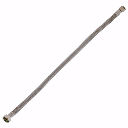 Picture of 3/8" Compression x 1/2" FIP x 20" Braided Stainless Steel Faucet Connector