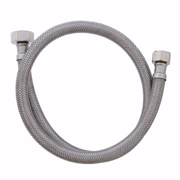 Picture of 1/2" Compression x 1/2" FIP x 30" Braided Stainless Steel Faucet Connector
