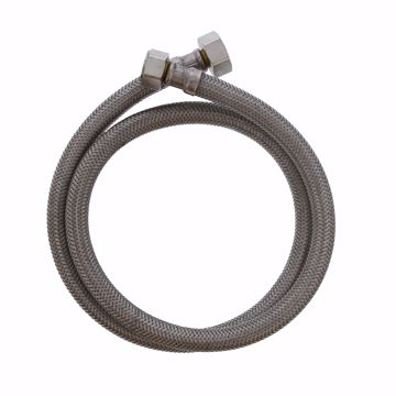 Picture of 1/2" Compression x 1/2" FIP x 36" Braided Stainless Steel Faucet Connector