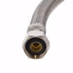 Picture of 1/2" Compression x 1/2" FIP x 36" Braided Stainless Steel Faucet Connector