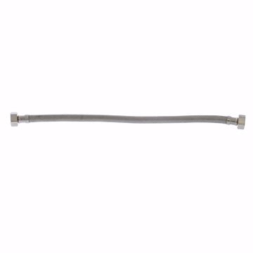 Picture of 1/2" FIP x 1/2" FIP x 16" Braided Stainless Steel Faucet Connector
