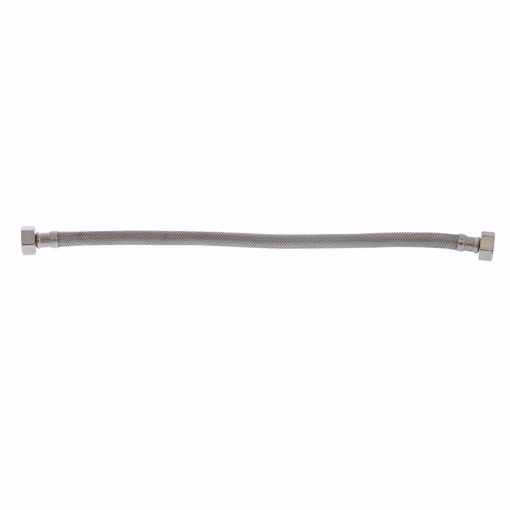 Picture of 1/2" FIP x 1/2" FIP x 16" Braided Stainless Steel Faucet Connector