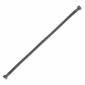 Picture of 1/2" FIP x 1/2" FIP x 20" Braided Stainless Steel Faucet Connector