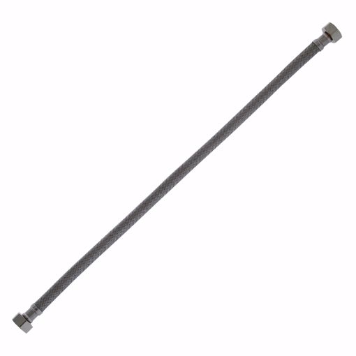 Picture of 1/2" FIP x 1/2" FIP x 20" Braided Stainless Steel Faucet Connector