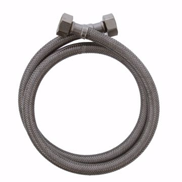 Picture of 1/2" FIP x 1/2" FIP x 36" Braided Stainless Steel Faucet Connector