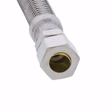 Picture of 3/8" OD x 3/8" Compression x 16" Braided Stainless Steel Delta® Style Faucet Connector