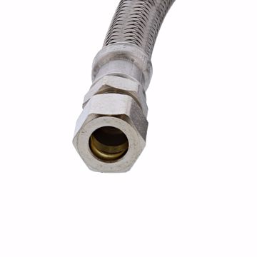 Picture of 3/8" OD x 3/8" Compression x 30" Braided Stainless Steel Delta® Style Faucet Connector