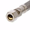 Picture of 3/8" Flare x 3/8" Compression x 36" Braided Stainless Steel Texas Style Faucet Connector
