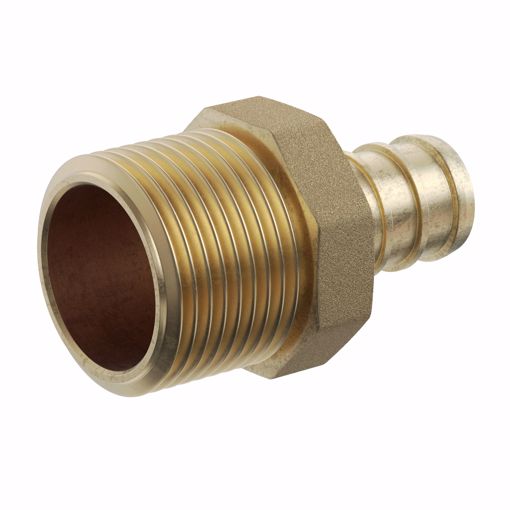 Picture of 1-1/4" F1807 x 1" MIP Brass PEX Adapter, Bag of 5