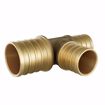 Picture of 1-1/4" x 1" x 1" F1807 Brass PEX Reducing Tee, Bag of 5