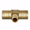 Picture of 1-1/4" x 1-1/4" x 3/4" F1807 Brass PEX Reducing Tee, Bag of 5