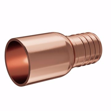 Picture of 1" F1807 Copper PEX Male Sweat Adapter, Bag of 25