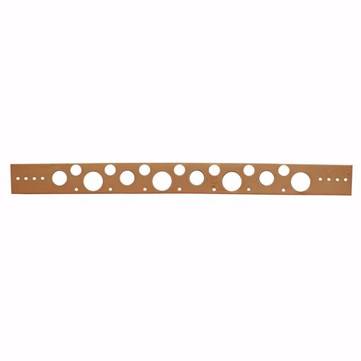 Picture of 1/2" - 1" x 20" Flat Copper Plated Bracket, Box of 50
