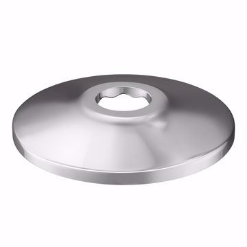Picture of 1/2" CTS Chrome Plated Steel Shallow Escutcheon, Bag of 50