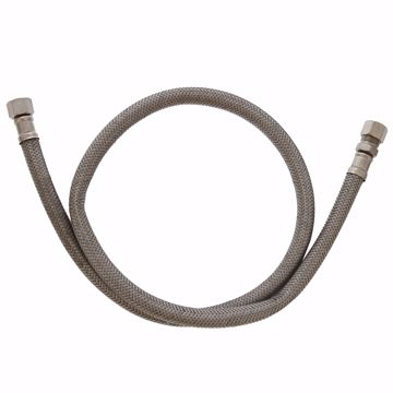 Picture of 3/8" Flare x 3/8" Compression x 36" Braided Stainless Steel Texas Style Faucet Connector
